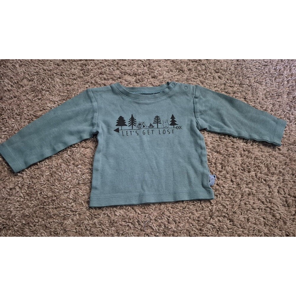 Zero2three baby boy long sleeve shirt size 9-12 months 74cm